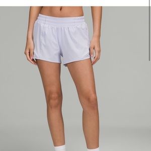 Lululemon hotty hot shorts 4 inch inseam.